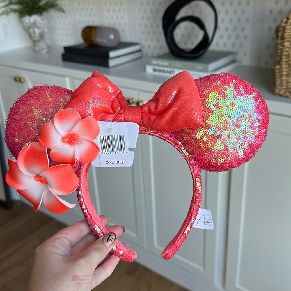 NWT Disney Ears Aulani Plumeria